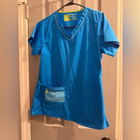 Antidote Scrub set Top & Pants in blue Women’s size Small EUC. - Picture 2 of 16